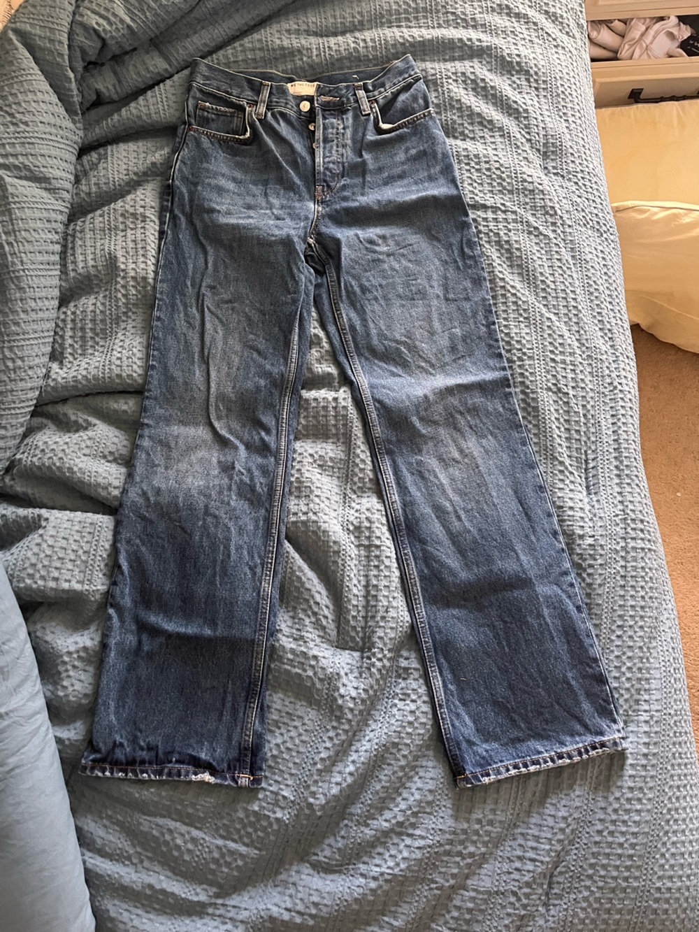 We The Free Women's Skinny Jeans in Medium Blue Wash